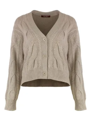 Max Mara バージンウール カーディガン | ホワイト | FARFETCH JP