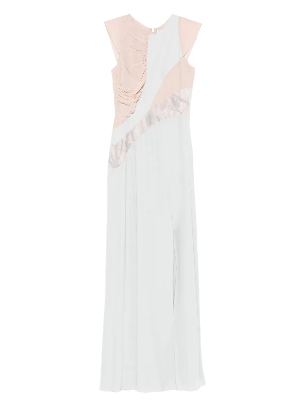 Botsi River Flow ruched panelled dress | Neutrals | Image 1