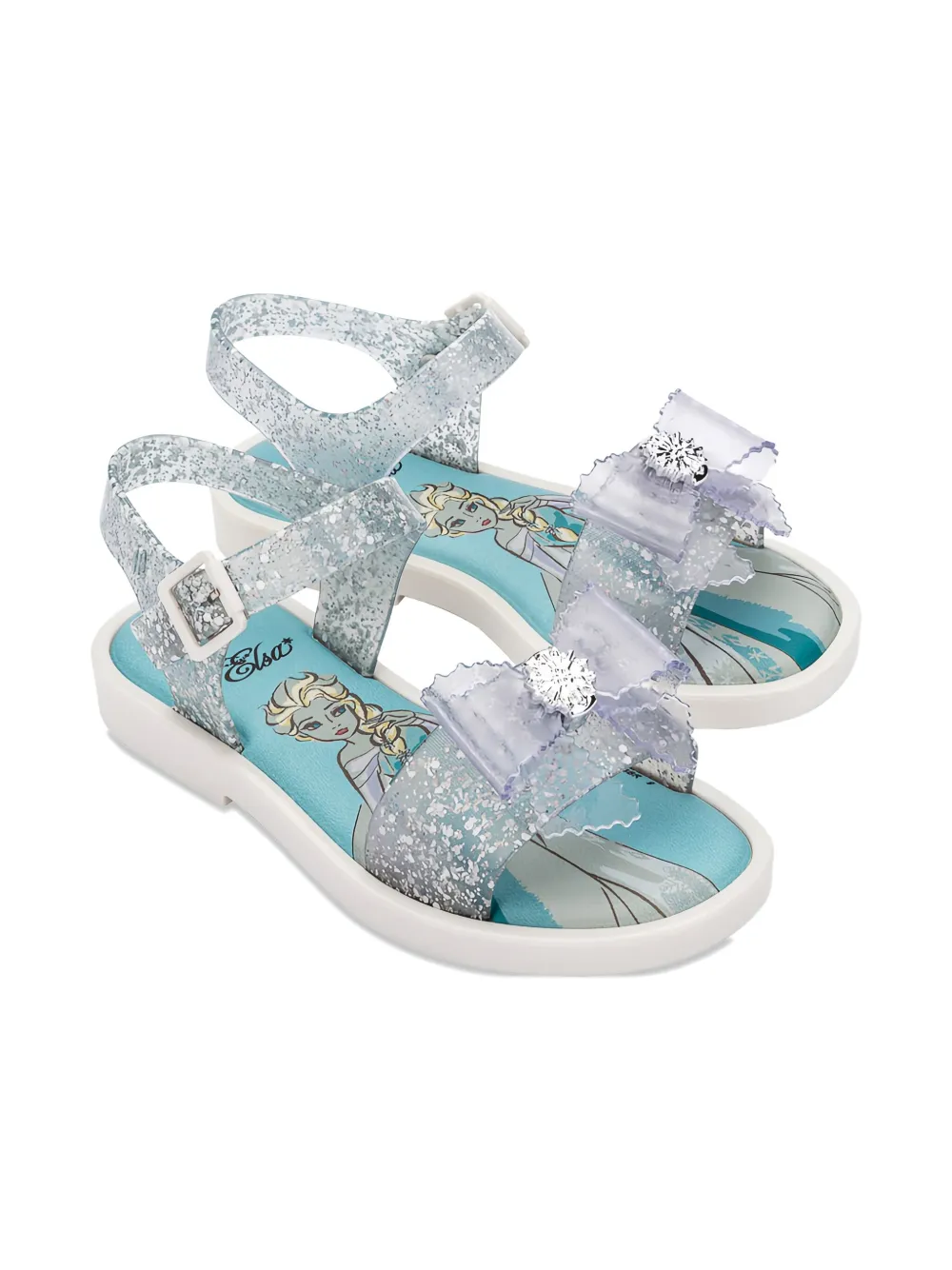 Mini Melissa x Disney Mar Princess sandalen Wit