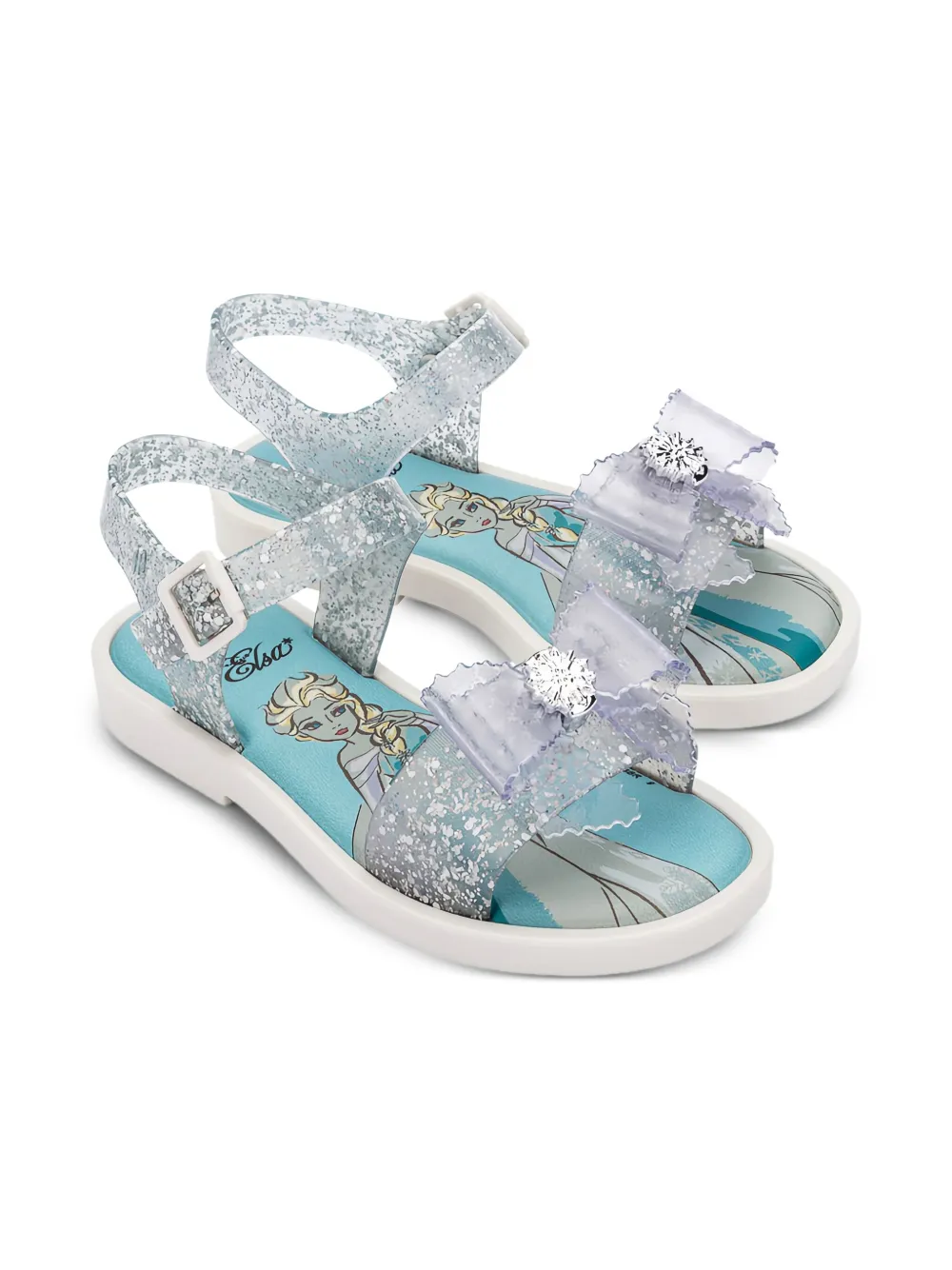 Mini Melissa x Disney Mar Princess sandalen Wit
