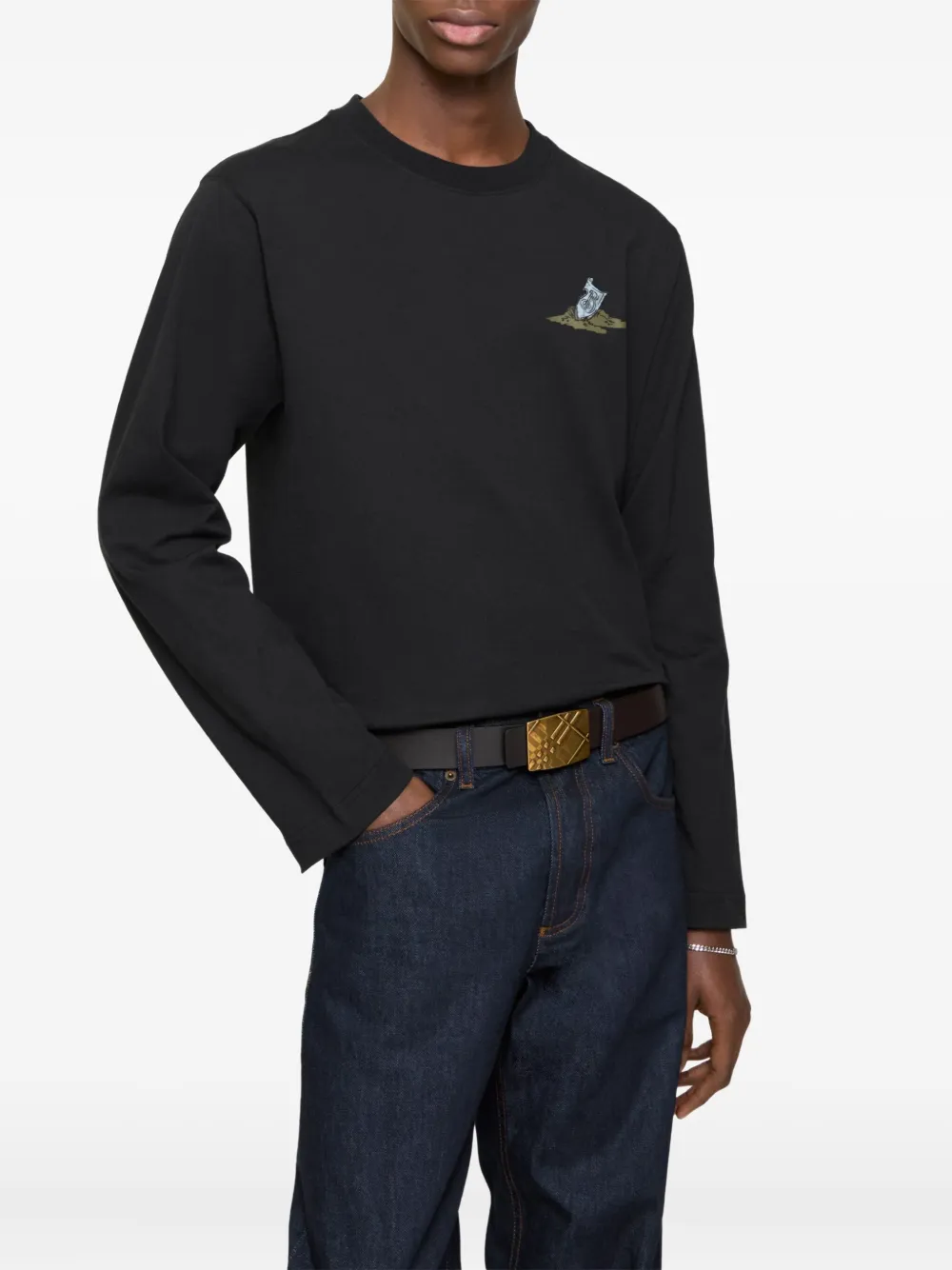 Burberry reversible engraved belt - Brown