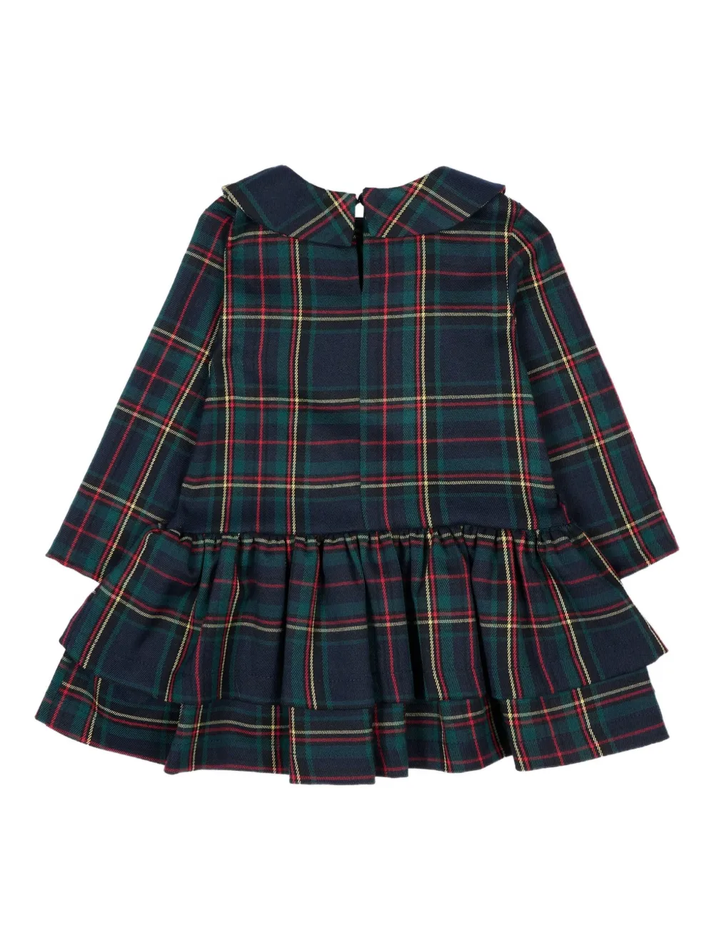 TRUSSARDI JUNIOR tartan ruffled dress - Blauw