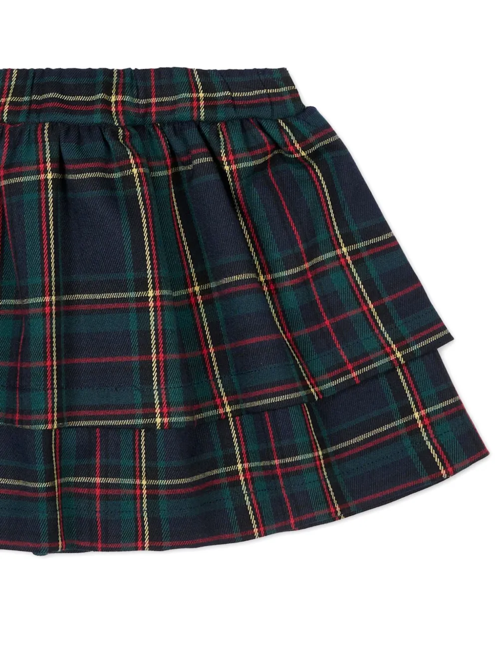 TRUSSARDI JUNIOR Gelaagde rok met tartan ruit Blauw