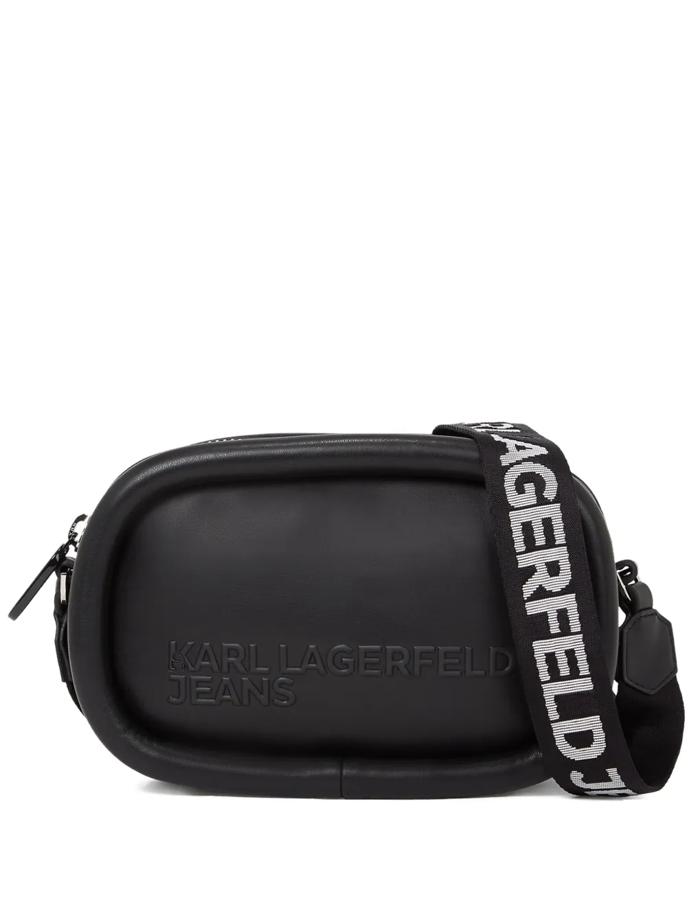 Karl Lagerfeld Jeans Puffy Cross Body Bag In Black