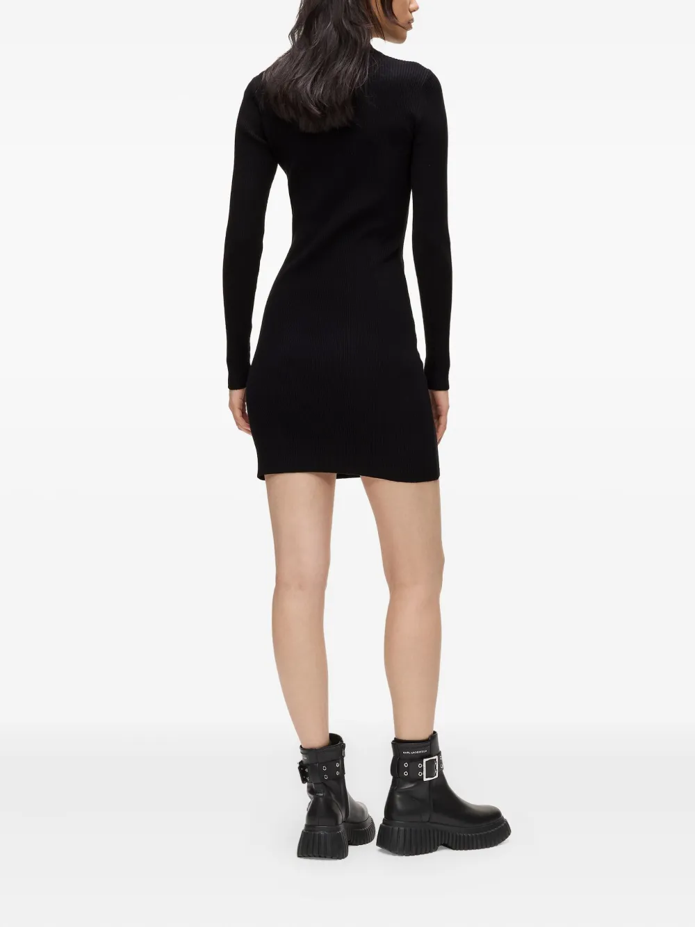 Karl Lagerfeld Jeans Uitgesneden mini-jurk Zwart