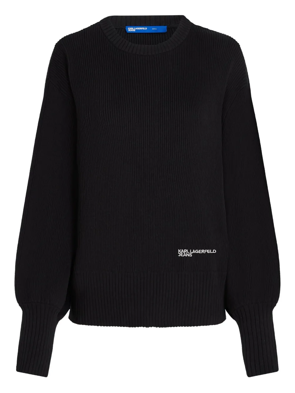 Karl Lagerfeld Jeans balloon-sleeve sweater - Nero