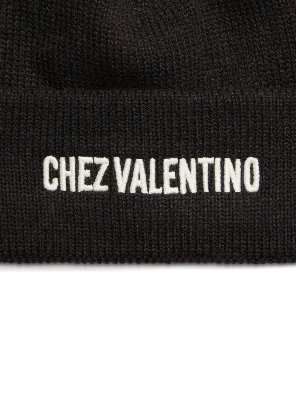 Valentino Garavani Muts met Chez-borduurwerk Zwart