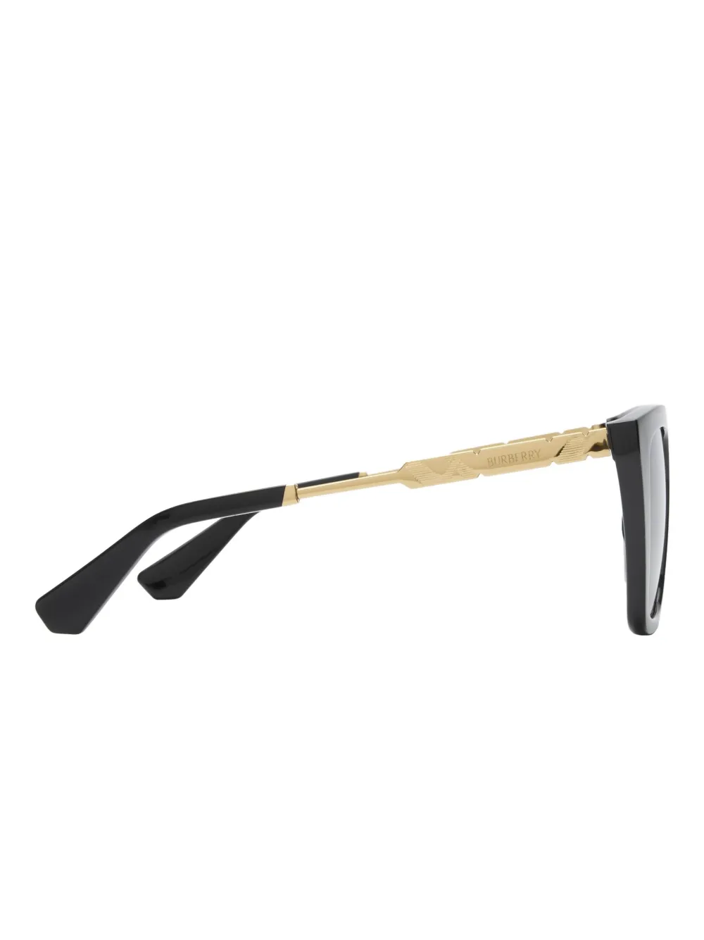 Burberry Zonnebril met oversized montuur - Zwart