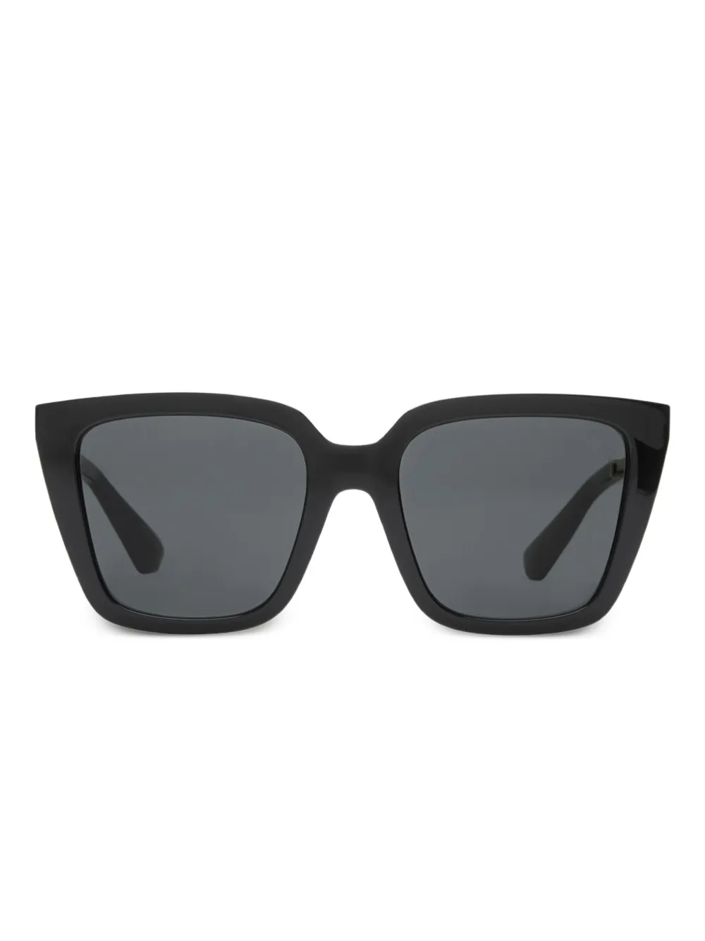 Burberry logo-engraved oversize-frame sunglasses - Nero