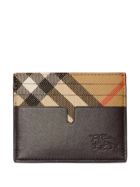 Burberry checked embossed-logo cardholder