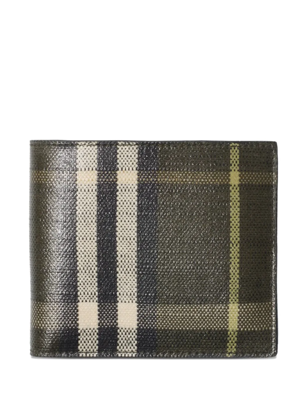 Burberry check bi-fold wallet | Green | Image 1