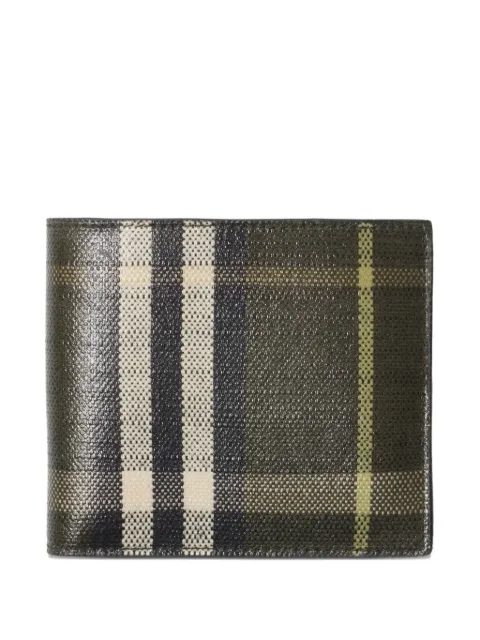 Burberry check bi-fold wallet