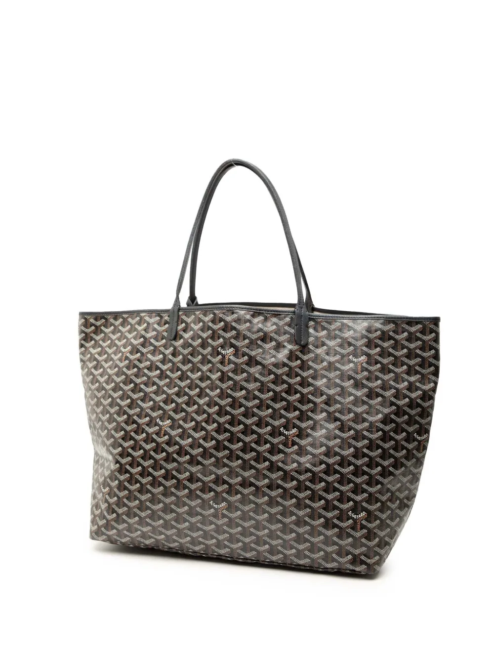 Pre-owned Goyard 2016 Ine Saint Louis Gm Tote Bag In Black