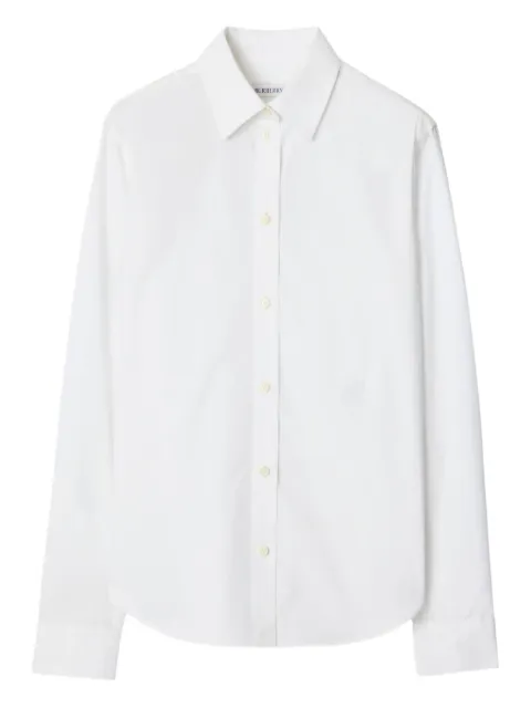 Burberry embroidered long-sleeve shirt