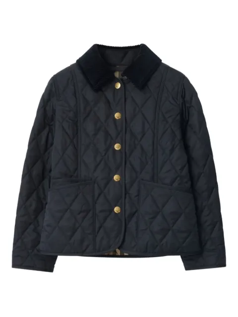 Burberry Kids corduroy-collar jacket