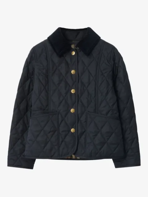 Burberry Kids corduroy-collar jacket