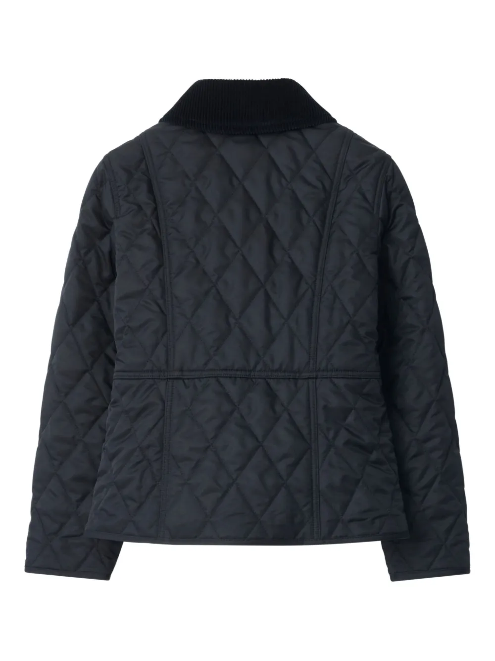 Burberry Corduroy-collar Jacket In Blue