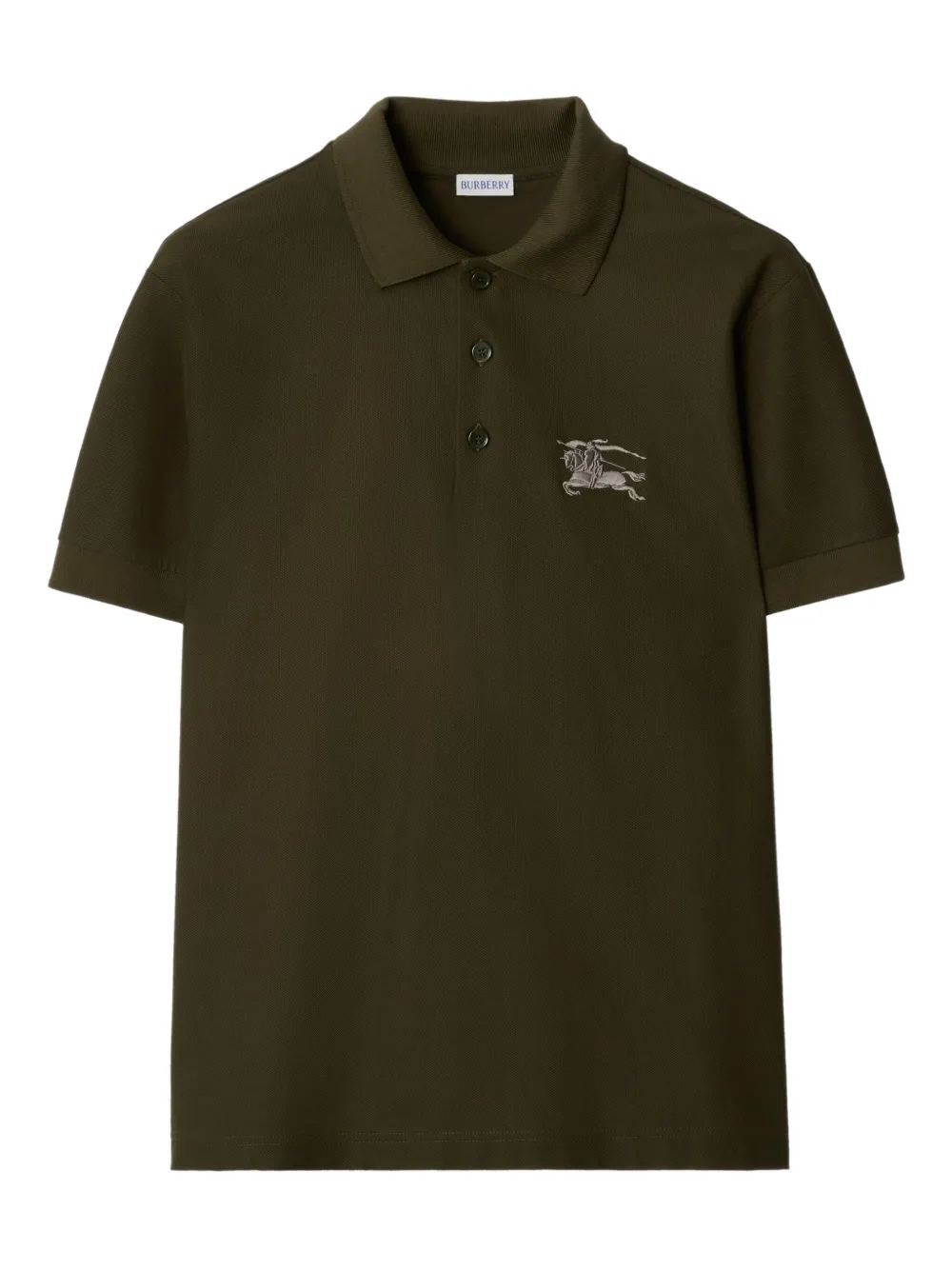 Burberry Equestrian Knight cotton polo shirt - グリーン Burberry Equestrian Knight cotton polo shirt - グリーン