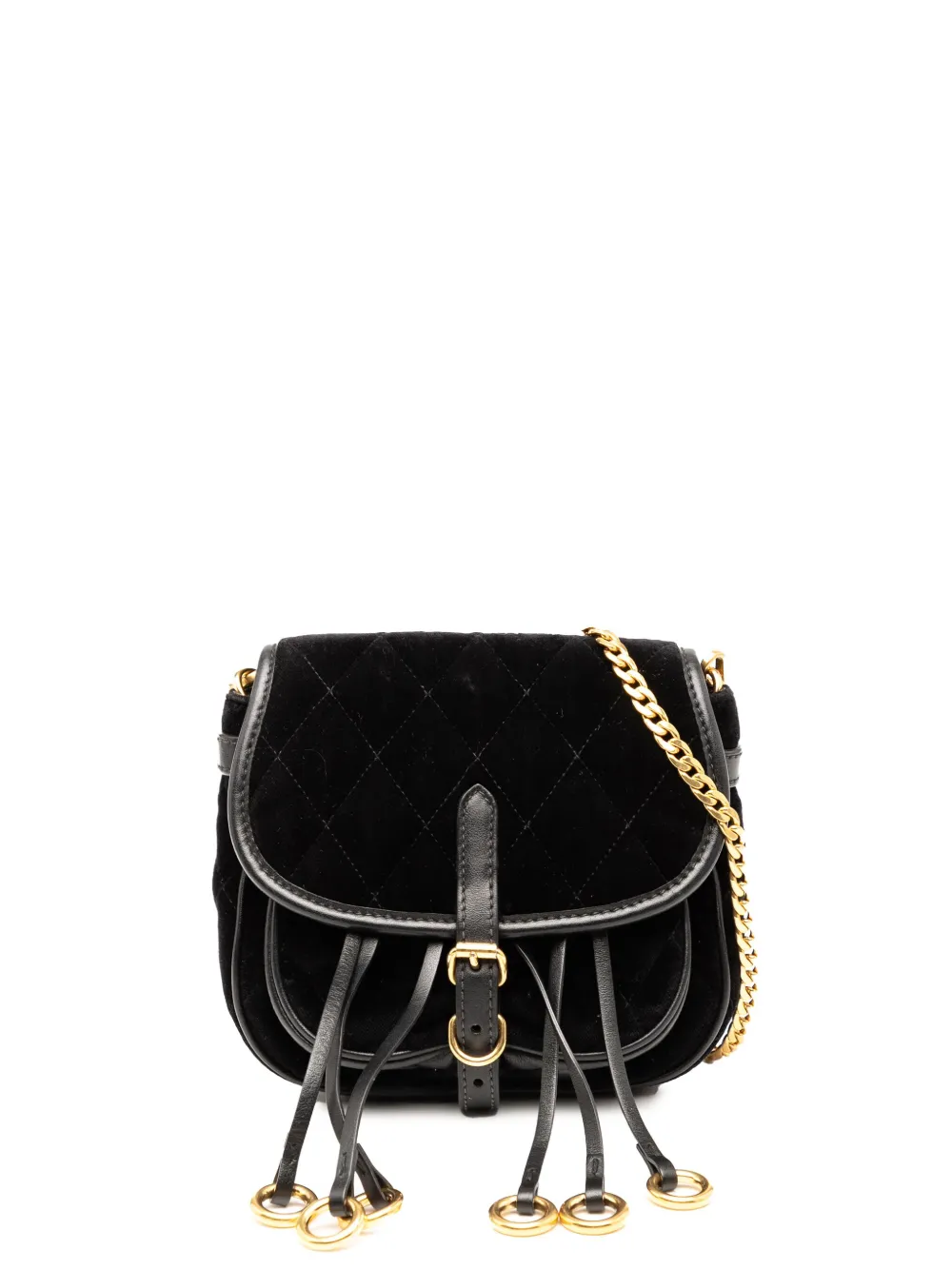 Prada Pre-Owned 2010-2025 Impuntu Velluto Corsaire crossbody bag | Black | Image 1