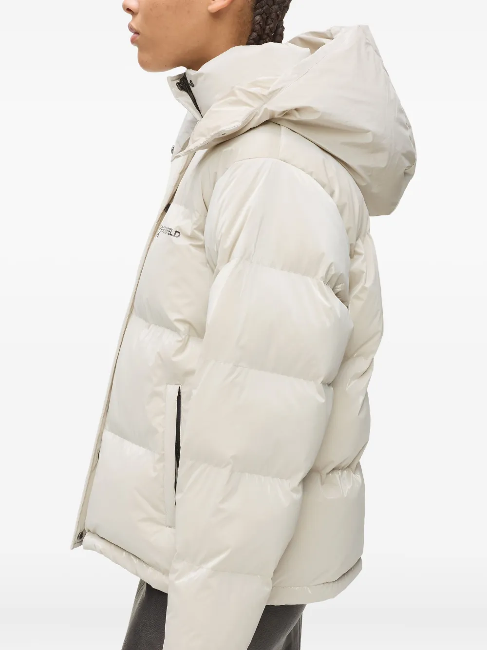 Karl Lagerfeld Jeans Pearlized donsjack Beige