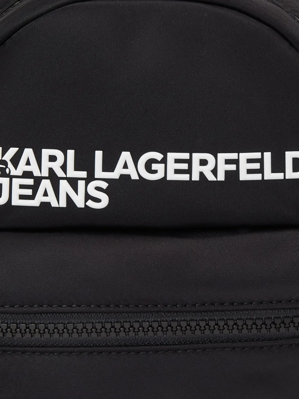 Karl Lagerfeld Jeans Rugzak met logoband Zwart