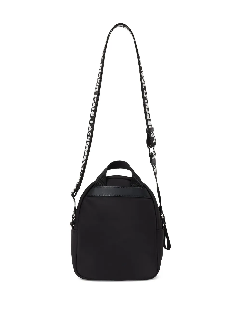 Karl Lagerfeld Jeans Rugzak met logoband Zwart