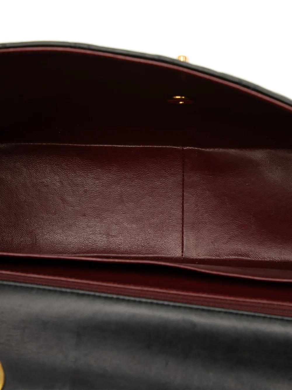 Pre-owned Chanel 1991-1994 Maxi Xl Classic Lambskin Single Flap Shoulder Bag In Black