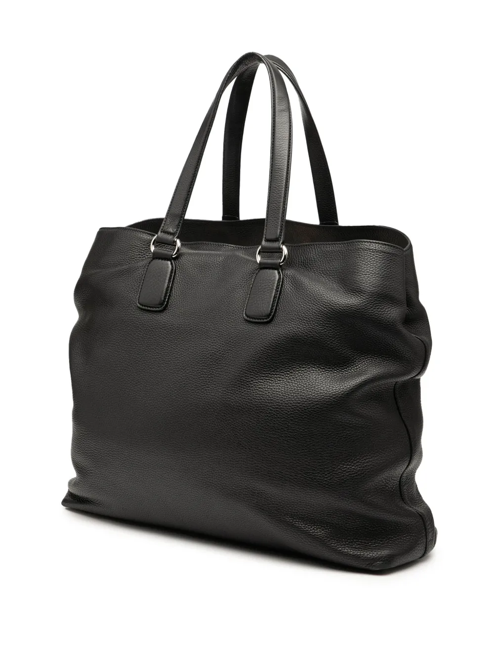 Pre-owned Gucci 2000-2015 Leather Soho Open Tote Bag In Black