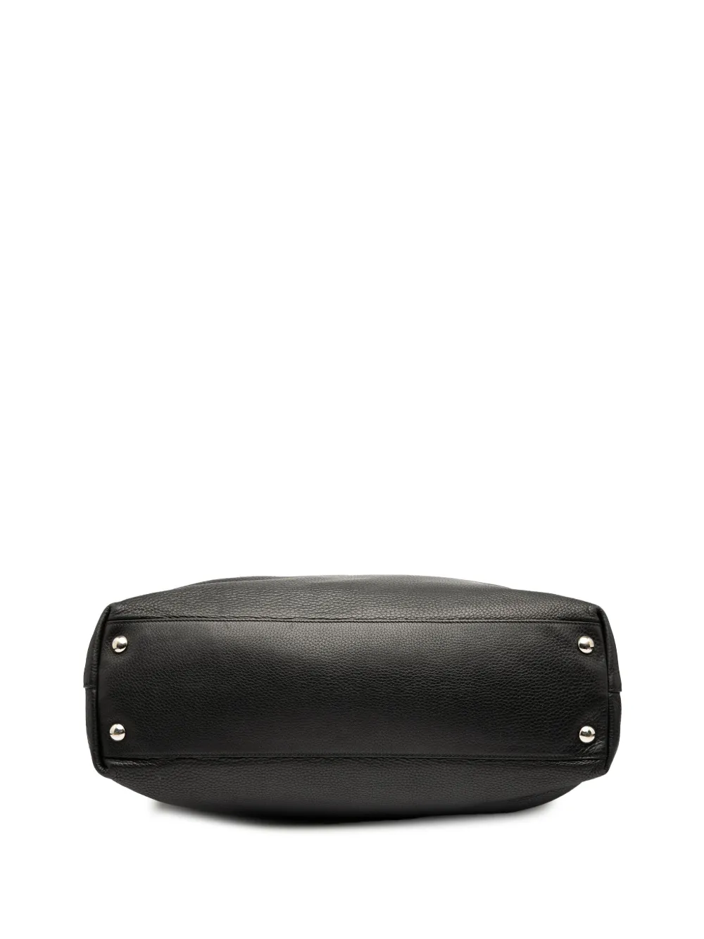 Pre-owned Gucci 2000-2015 Leather Soho Open Tote Bag In Black