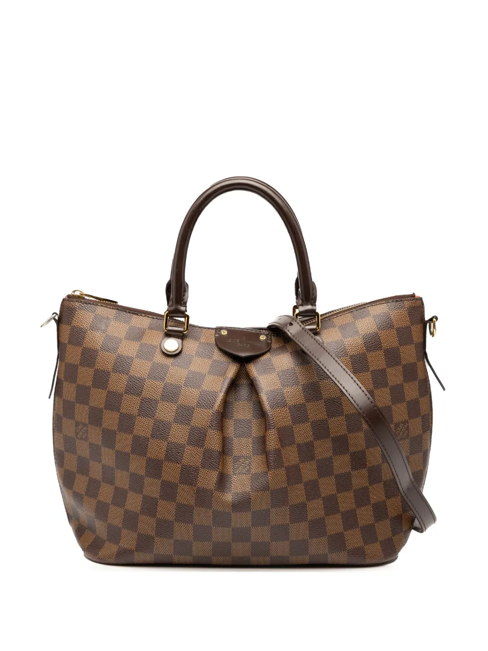 Louis Vuitton Pre-Owned 2019 Damier Ebene Siena MM satchel - ブラウン Louis Vuitton Pre-Owned 2019 Damier Ebene Siena MM satchel - ブラウン