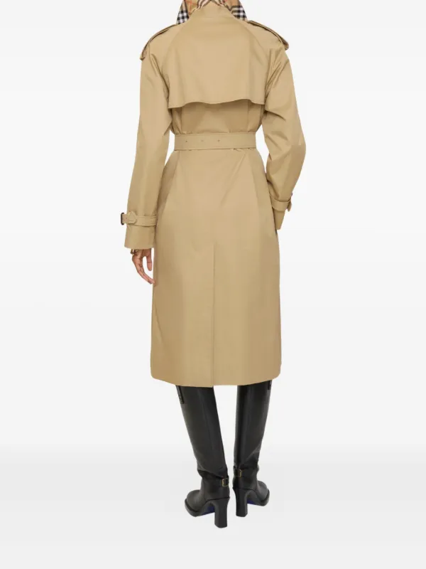 Burberry ベージュ ダブル トレンチコート Burberry ダブルブレスト トレンチコート | ニュートラル | FARFETCH JP