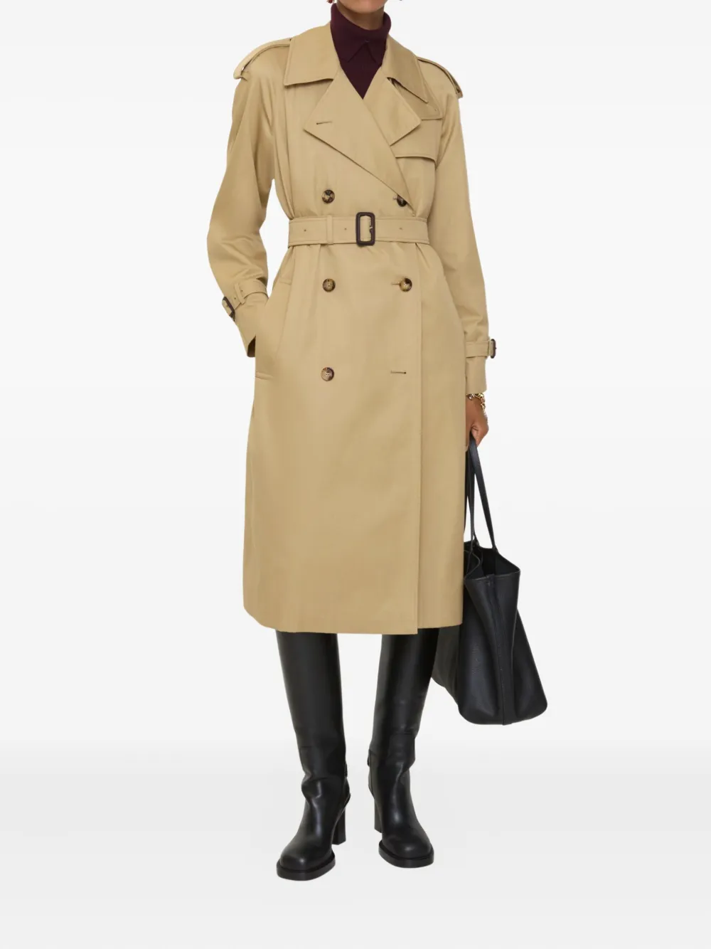 Burberry gabardina con doble botonadura y cinturón | Gabardinas e impermeables | Image 2