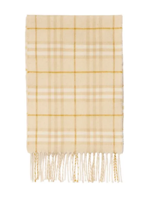 Burberry Kids check fringed scarf