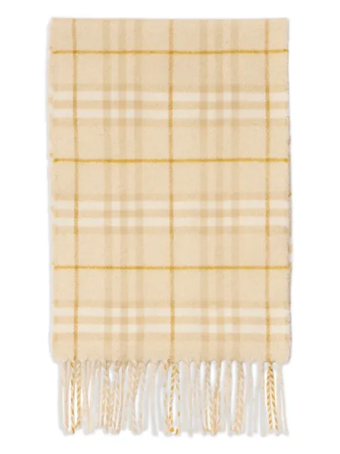Burberry Kids mascada a cuadros con flecos