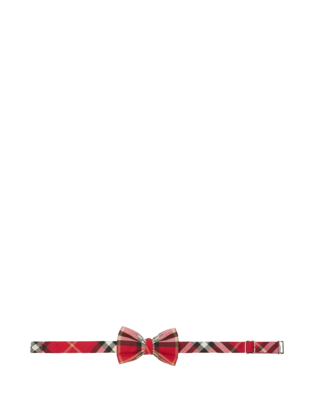 Burberry Kids Geruite vlinderdas - Rood
