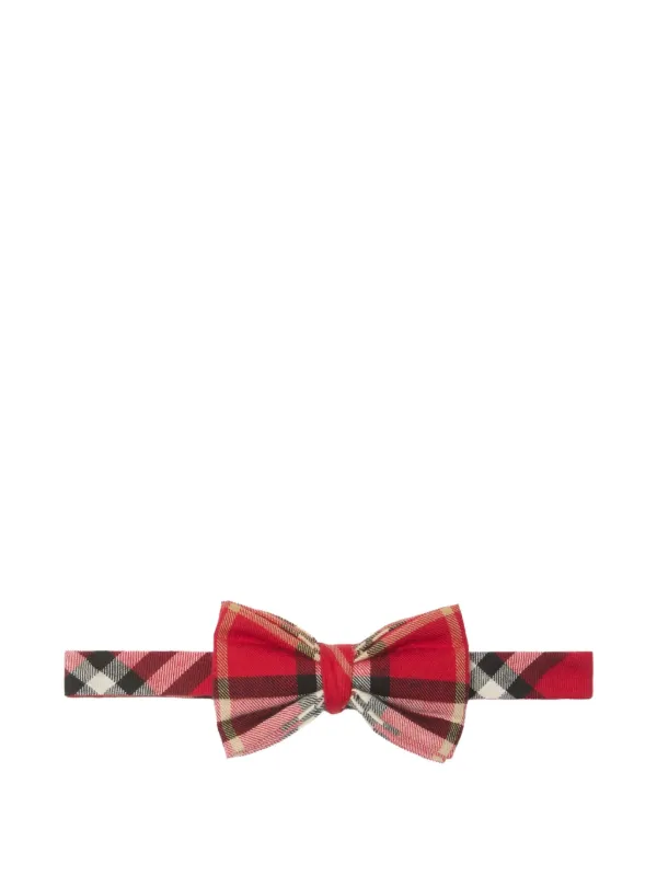 Burberry Kids チェック 蝶ネクタイ | レッド | FARFETCH JP