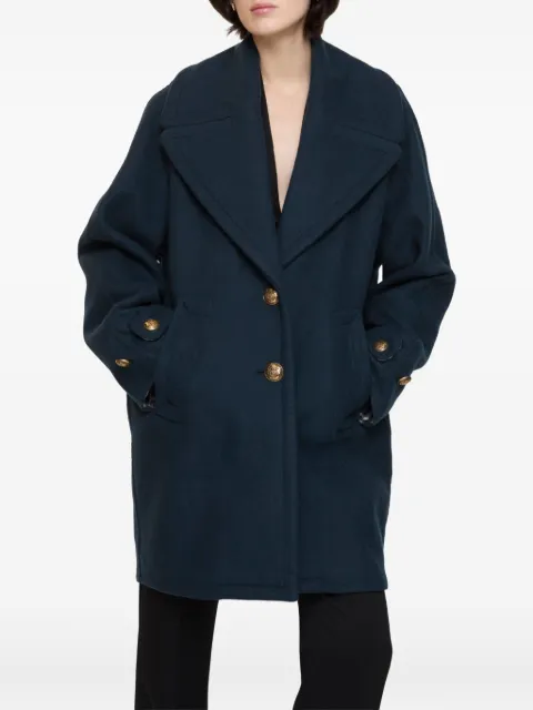 Burberry button-fastening coat