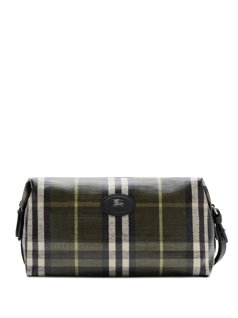 Burberry Highlands checked pouch - Verde