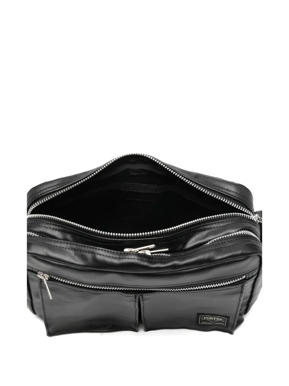 Porter-yoshida & Co Zip Pocket Messenger Bag In Black