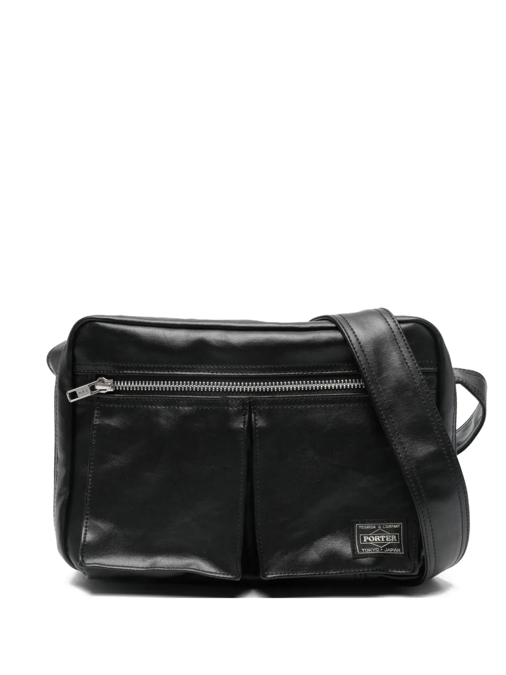 Porter-yoshida & Co Zip Pocket Messenger Bag In Black
