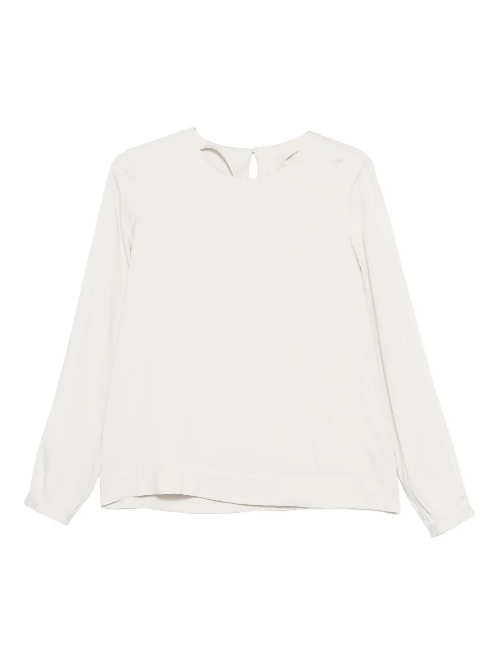 Xacus Long-sleeve Blouse In Neutral