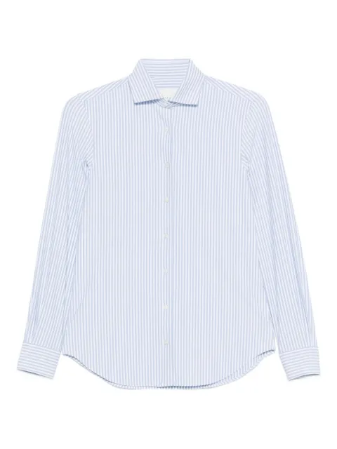 Xacus striped-pattern shirt