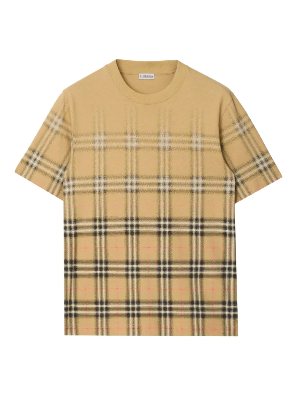Burberry T-shirt a quadri effetto sfumato - Toni neutri