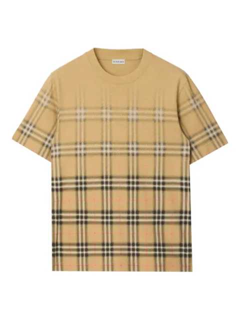 Burberry gradient check cotton T-shirt
