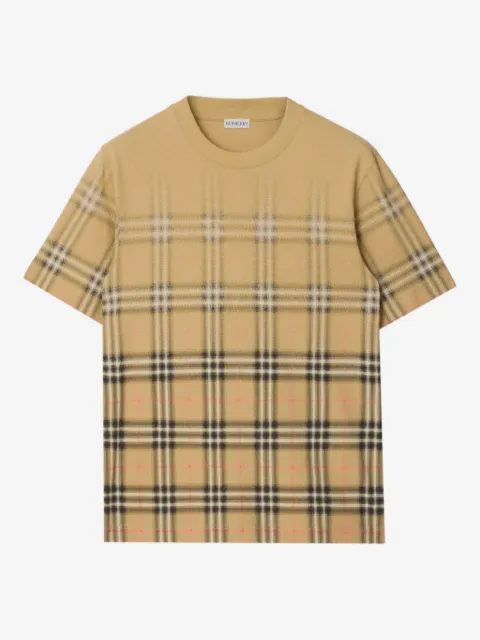 Burberry gradient Check cotton T-shirt