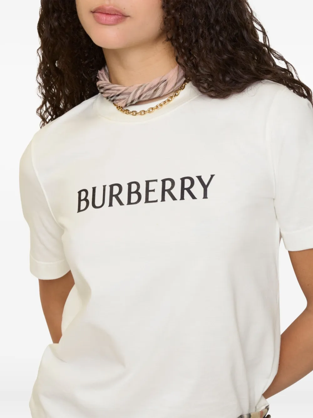 Burberry T-shirt And Polo Shirt In White