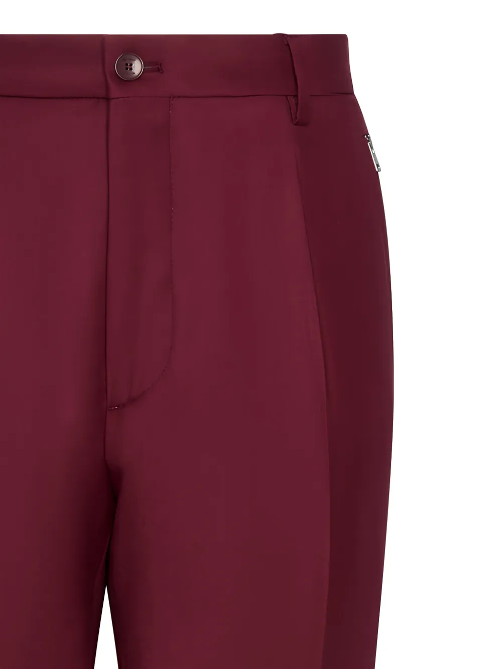 ETRO Plooibroek met knoop Rood