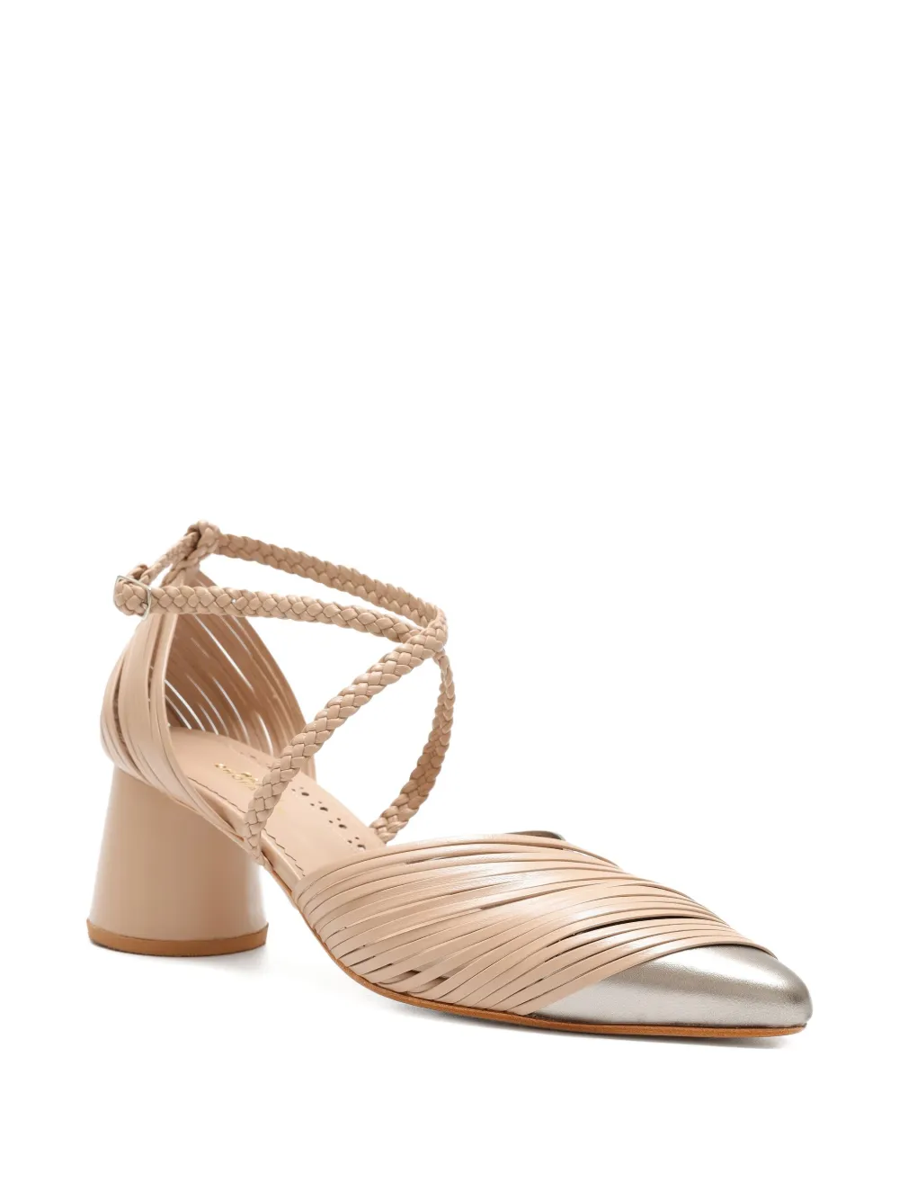 Sarah Chofakian 50mm Deux Magots Pumps In Multi