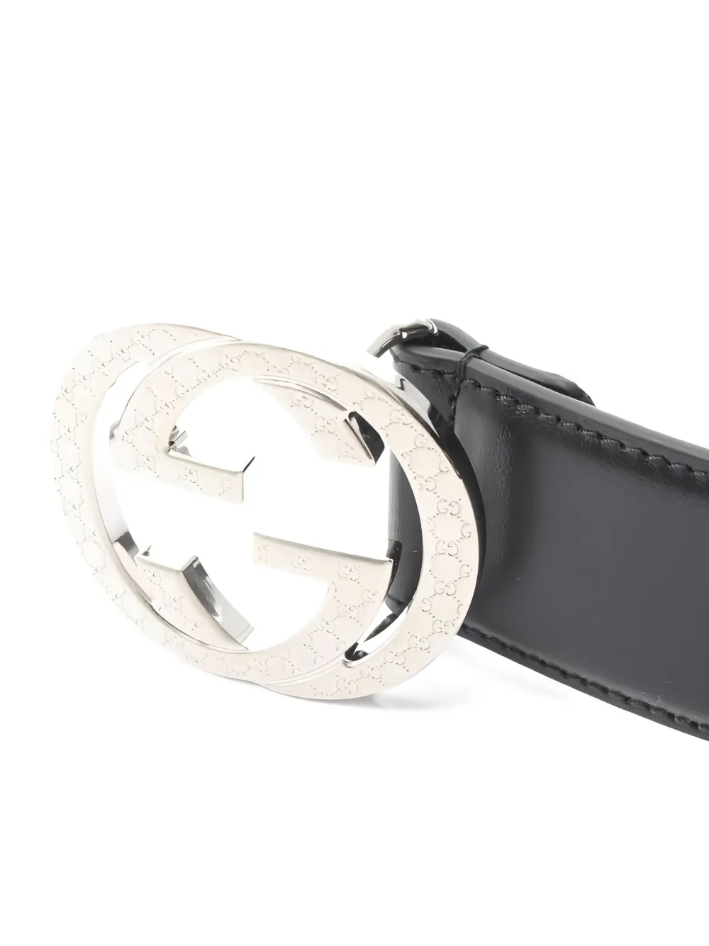 Gucci Pre-Owned 2020s interlocking G engraving leather belt | Image 2