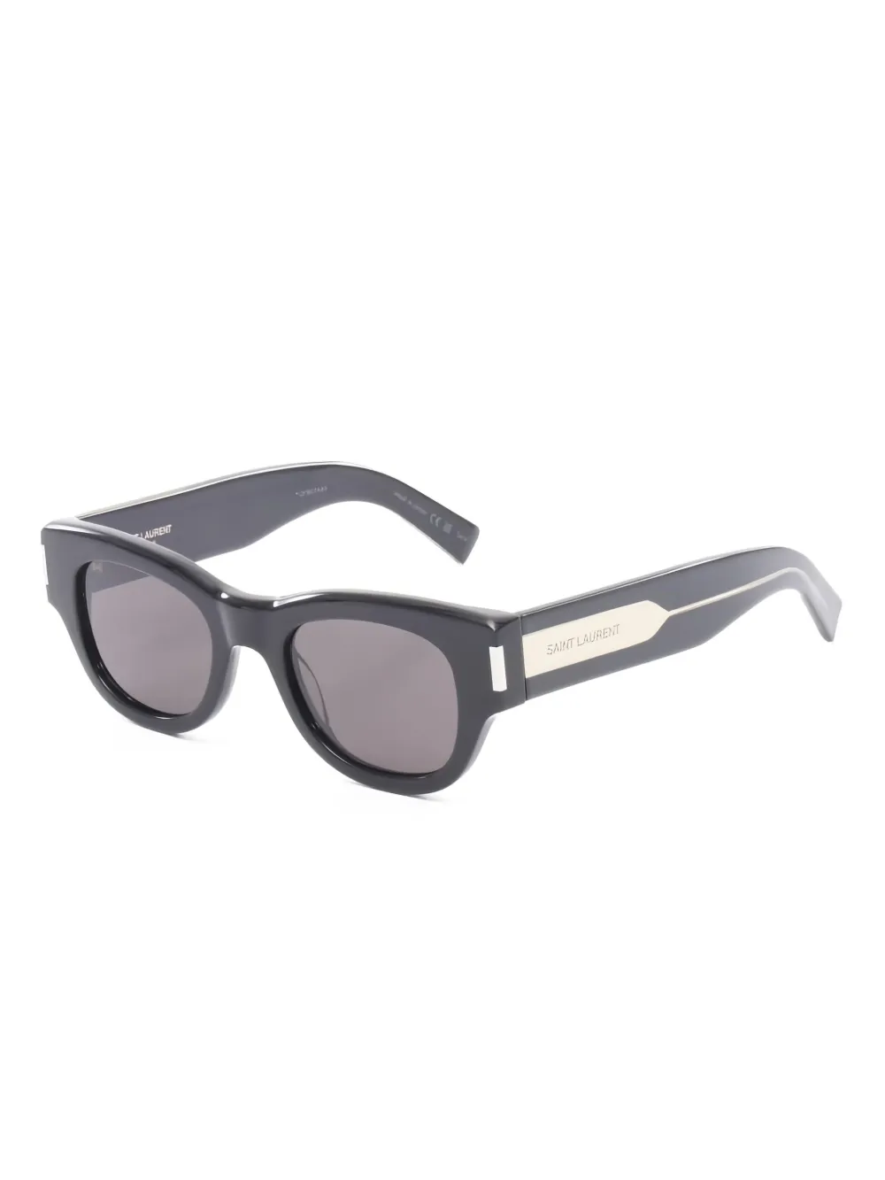Saint Laurent Pre-Owned lentes de sol con armazón geométrica con logo 2020 | Image 2